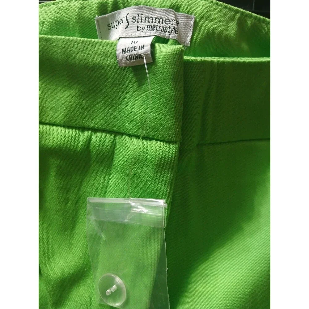 Retro Metro Styles  Bermuda Shorts  Green  Size 10 Sports Bubblegum Neon - Picture 7 of 7